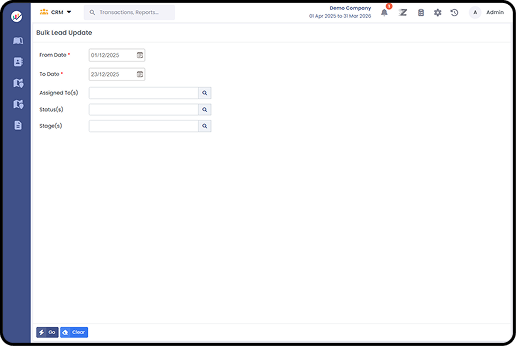 Assign leads to executives
